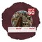 Dark Red Suede Mat Board for 18x18 Frames - Circle Opening for 14x14 Photos
